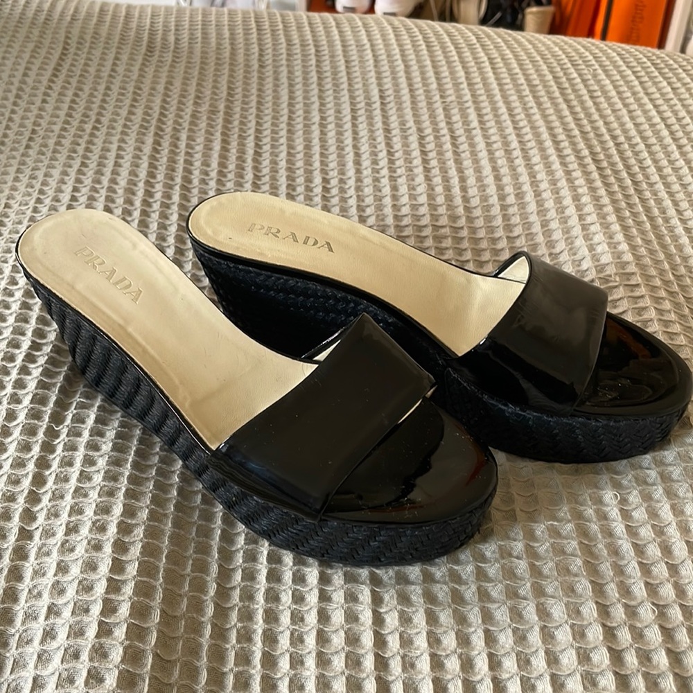 Prada platform sandals size 38